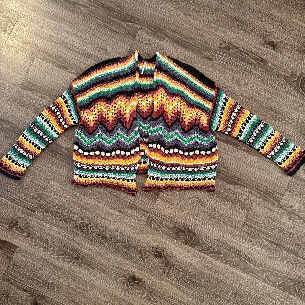 Free People Feeling Nostalgic Open-Front Cardigan